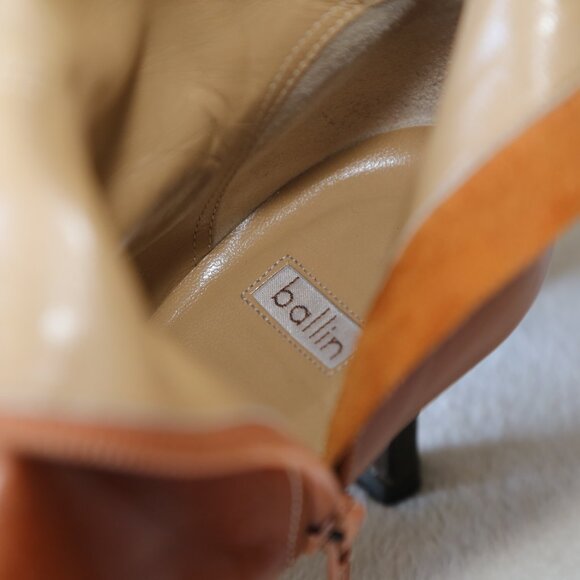 Gorgeous Ballin made in Italy brown buttery leather ankle boots pointed toes 36 - Picture 9 of 9